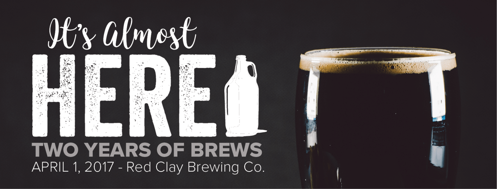Red Clay Brewing Company Anniversary Header