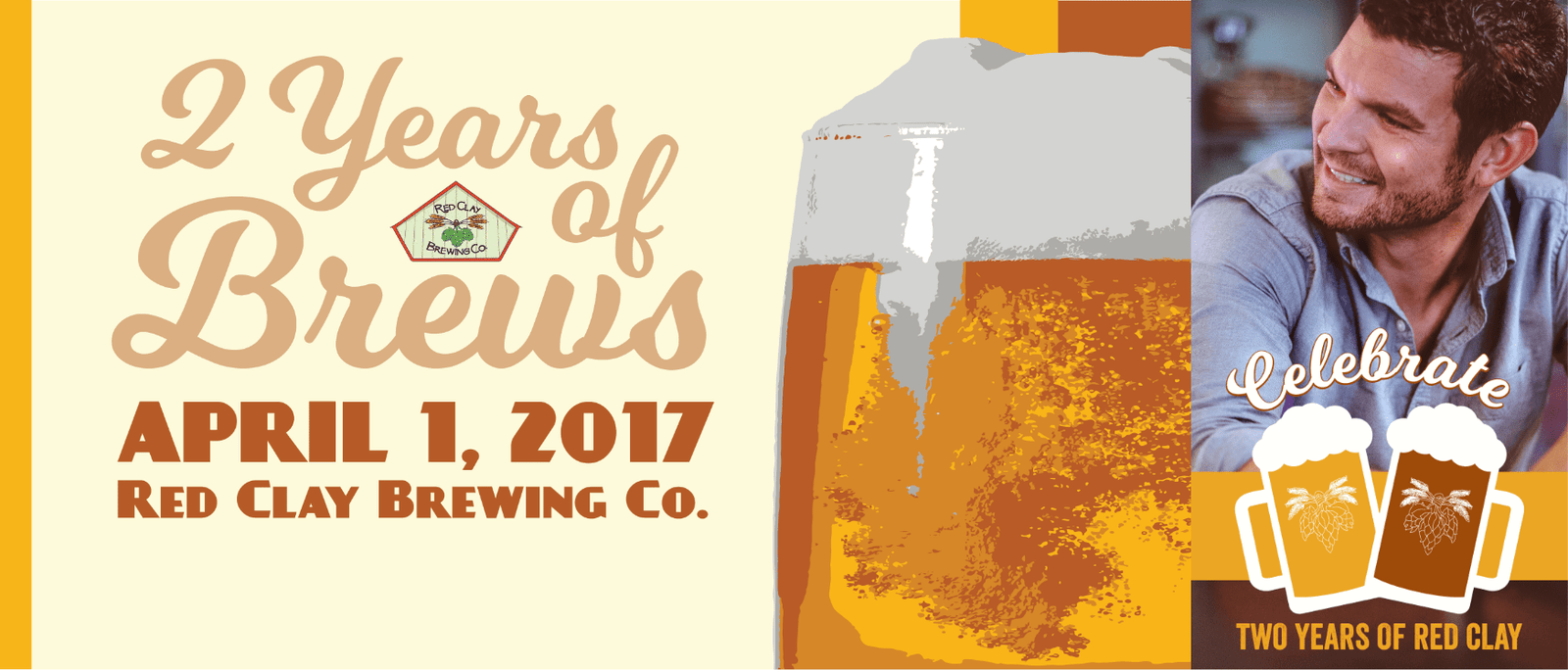 Red Clay Brewing Company Anniversary Header and Filter